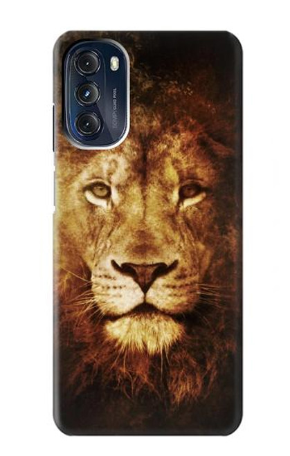 W3182 Lion Hard Case and Leather Flip Case For Motorola Moto G 5G (2023)