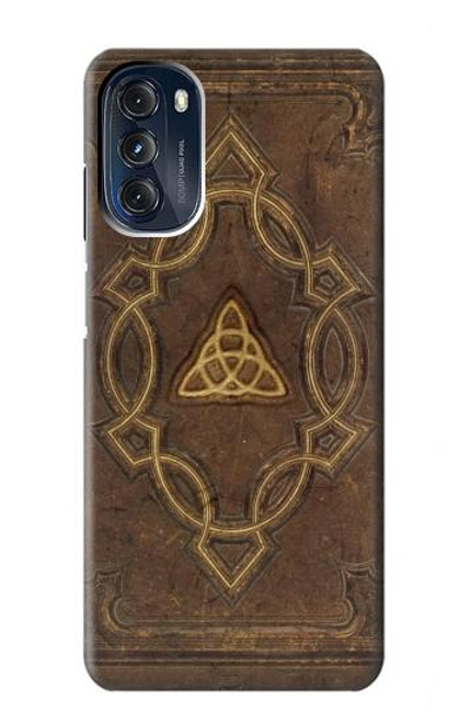 W3219 Spell Book Cover Hard Case and Leather Flip Case For Motorola Moto G 5G (2023)