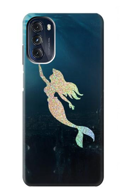 W3250 Mermaid Undersea Hard Case and Leather Flip Case For Motorola Moto G 5G (2023)