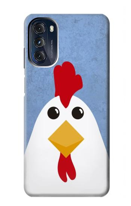 W3254 Chicken Cartoon Hard Case and Leather Flip Case For Motorola Moto G 5G (2023)