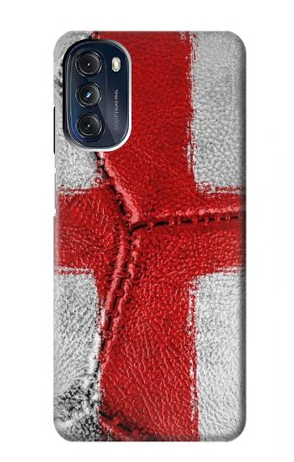 W3316 England Flag Vintage Football Graphic Hard Case and Leather Flip Case For Motorola Moto G 5G (2023)