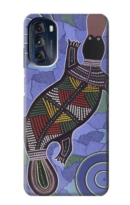 W3387 Platypus Australian Aboriginal Art Hard Case and Leather Flip Case For Motorola Moto G 5G (2023)