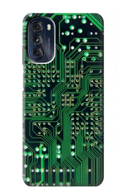 W3392 Electronics Board Circuit Graphic Hard Case and Leather Flip Case For Motorola Moto G 5G (2023)