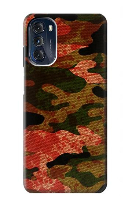 W3393 Camouflage Blood Splatter Hard Case and Leather Flip Case For Motorola Moto G 5G (2023)