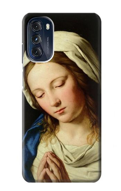 W3476 Virgin Mary Prayer Hard Case and Leather Flip Case For Motorola Moto G 5G (2023)