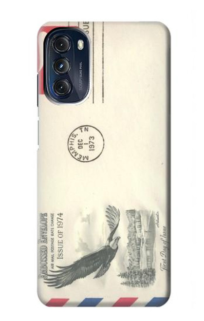 W3551 Vintage Airmail Envelope Art Hard Case and Leather Flip Case For Motorola Moto G 5G (2023)