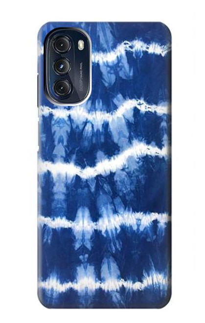 W3671 Blue Tie Dye Hard Case and Leather Flip Case For Motorola Moto G 5G (2023)