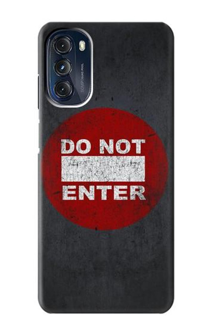 W3683 Do Not Enter Hard Case and Leather Flip Case For Motorola Moto G 5G (2023)