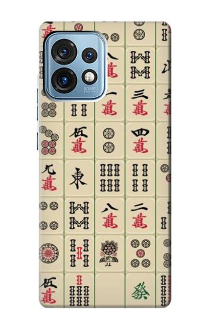 W0802 Mahjong Hard Case and Leather Flip Case For Motorola Edge+ (2023), X40, X40 Pro, Edge 40 Pro