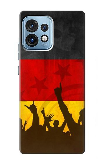 W2966 Germany Football Soccer Hard Case and Leather Flip Case For Motorola Edge+ (2023), X40, X40 Pro, Edge 40 Pro