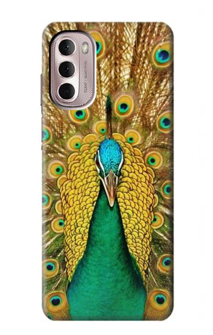 W0513 Peacock Hard Case and Leather Flip Case For Motorola Moto G Stylus 4G (2022)