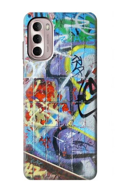 W0588 Wall Graffiti Hard Case and Leather Flip Case For Motorola Moto G Stylus 4G (2022)