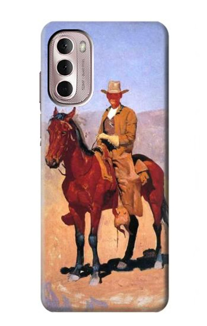 W0772 Cowboy Western Hard Case and Leather Flip Case For Motorola Moto G Stylus 4G (2022)