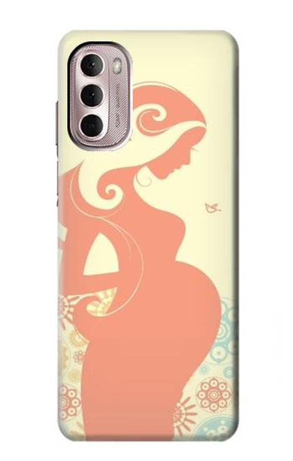 W0815 Pregnant Art Hard Case and Leather Flip Case For Motorola Moto G Stylus 4G (2022)