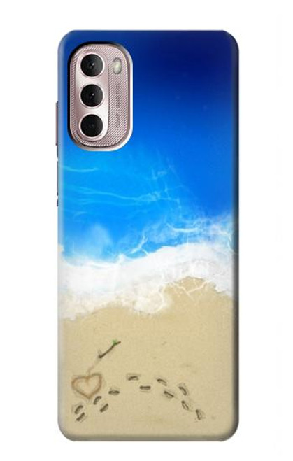 W0912 Relax Beach Hard Case and Leather Flip Case For Motorola Moto G Stylus 4G (2022)