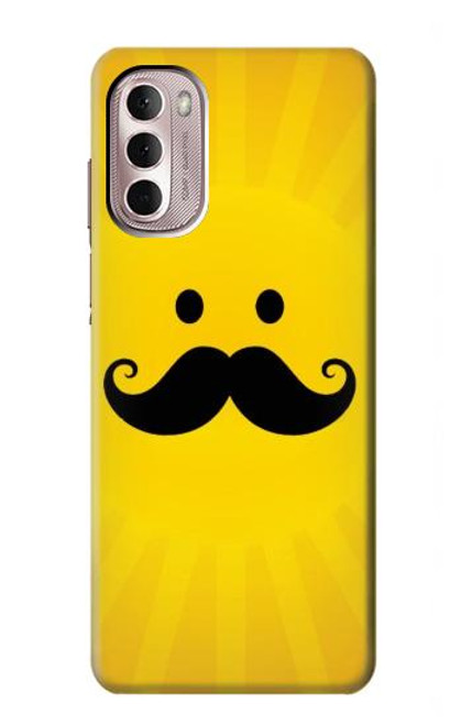 W1145 Yellow Mustache Sun Hard Case and Leather Flip Case For Motorola Moto G Stylus 4G (2022)