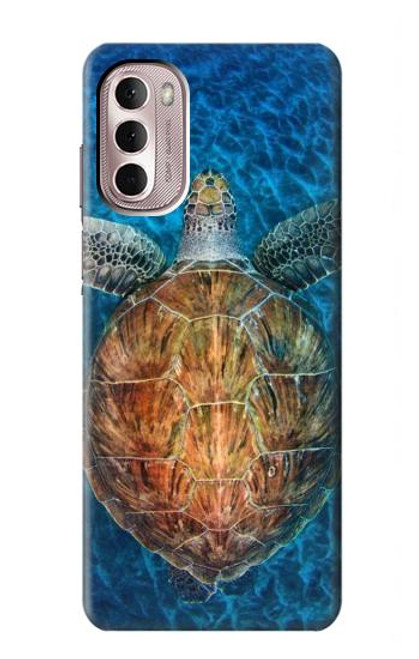 W1249 Blue Sea Turtle Hard Case and Leather Flip Case For Motorola Moto G Stylus 4G (2022)