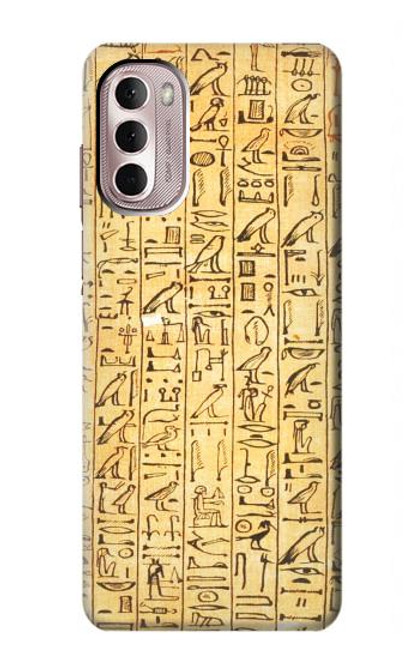 W1625 Egyptian Coffin Texts Hard Case and Leather Flip Case For Motorola Moto G Stylus 4G (2022)