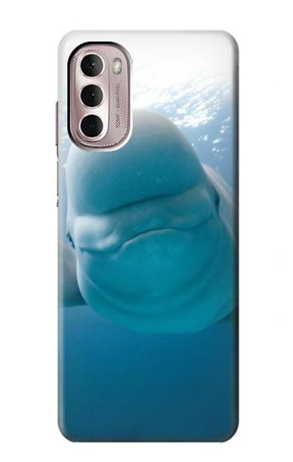 W1801 Beluga Whale Smile Whale Hard Case and Leather Flip Case For Motorola Moto G Stylus 4G (2022)