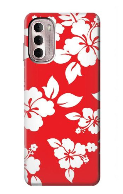 W1949 Hawaiian Hibiscus Pattern Hard Case and Leather Flip Case For Motorola Moto G Stylus 4G (2022)