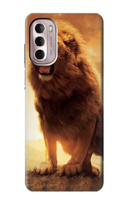 W1957 Lion Aslan Hard Case and Leather Flip Case For Motorola Moto G Stylus 4G (2022)