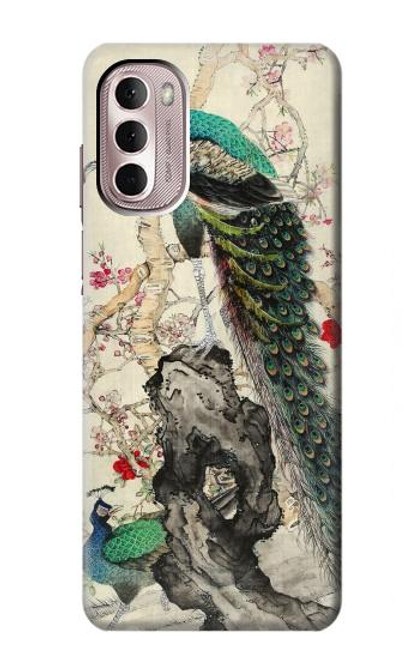 W2086 Peacock Painting Hard Case and Leather Flip Case For Motorola Moto G Stylus 4G (2022)