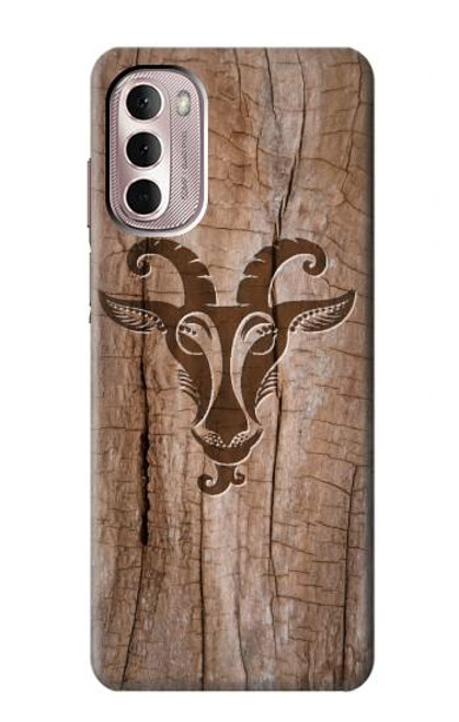 W2183 Goat Wood Graphic Printed Hard Case and Leather Flip Case For Motorola Moto G Stylus 4G (2022)