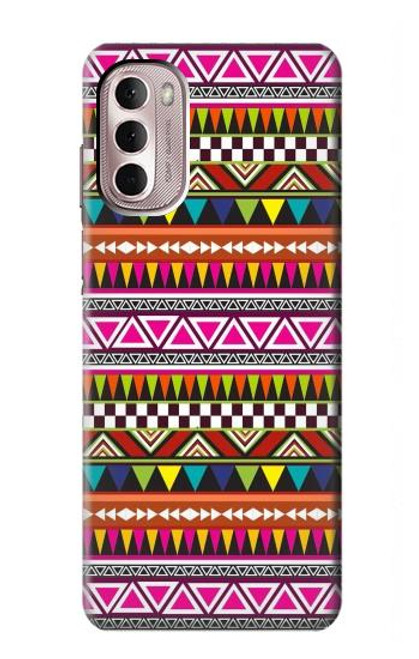 W2292 Aztec Tribal Pattern Hard Case and Leather Flip Case For Motorola Moto G Stylus 4G (2022)