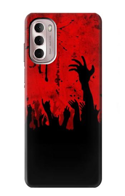 W2458 Zombie Hands Hard Case and Leather Flip Case For Motorola Moto G Stylus 4G (2022)