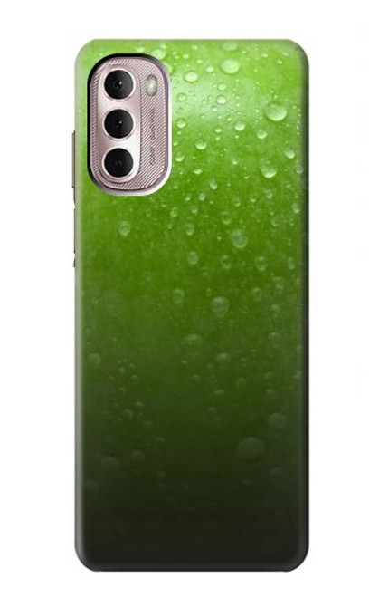 W2475 Green Apple Texture Seamless Hard Case and Leather Flip Case For Motorola Moto G Stylus 4G (2022)