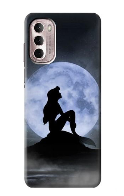 W2668 Mermaid Silhouette Moon Night Hard Case and Leather Flip Case For Motorola Moto G Stylus 4G (2022)