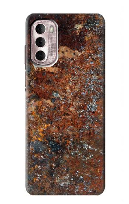 W2714 Rust Steel Texture Graphic Printed Hard Case and Leather Flip Case For Motorola Moto G Stylus 4G (2022)