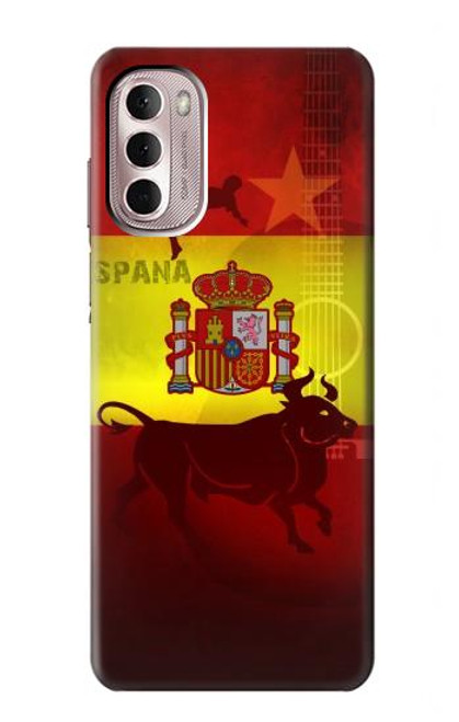 W2984 Spain Football Soccer Hard Case and Leather Flip Case For Motorola Moto G Stylus 4G (2022)