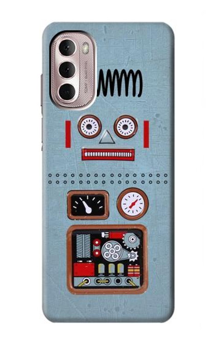 W3040 Retro Robot Toy Hard Case and Leather Flip Case For Motorola Moto G Stylus 4G (2022)