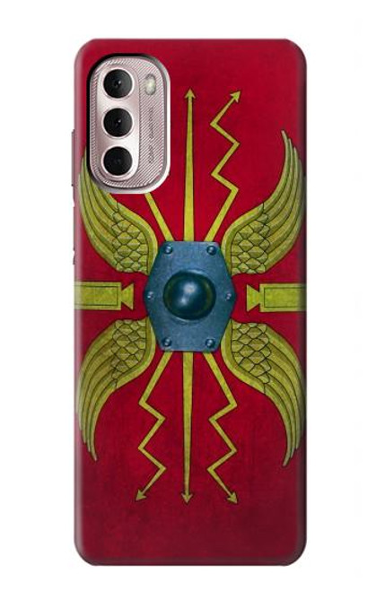 W3206 Roman Shield Scutum Hard Case and Leather Flip Case For Motorola Moto G Stylus 4G (2022)