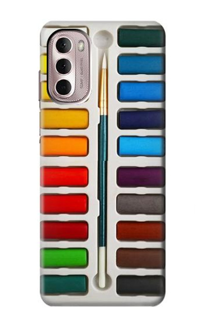 W3243 Watercolor Paint Set Hard Case and Leather Flip Case For Motorola Moto G Stylus 4G (2022)