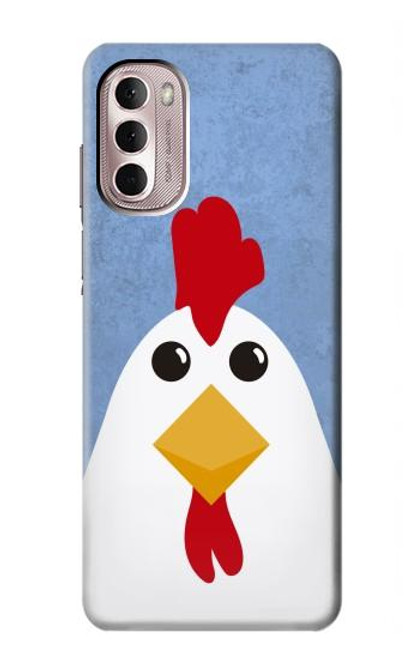 W3254 Chicken Cartoon Hard Case and Leather Flip Case For Motorola Moto G Stylus 4G (2022)