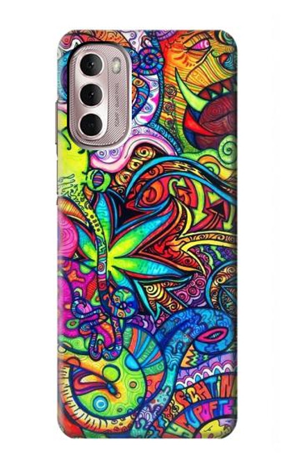 W3255 Colorful Art Pattern Hard Case and Leather Flip Case For Motorola Moto G Stylus 4G (2022)