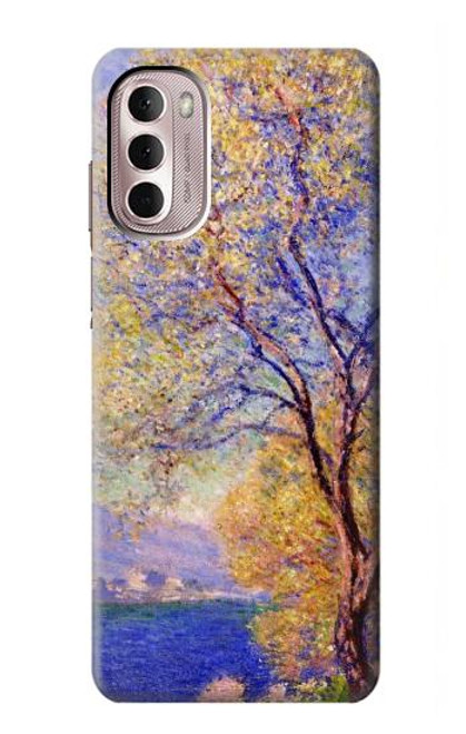 W3339 Claude Monet Antibes Seen from the Salis Gardens Hard Case and Leather Flip Case For Motorola Moto G Stylus 4G (2022)