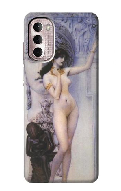 W3353 Gustav Klimt Allegory of Sculpture Hard Case and Leather Flip Case For Motorola Moto G Stylus 4G (2022)