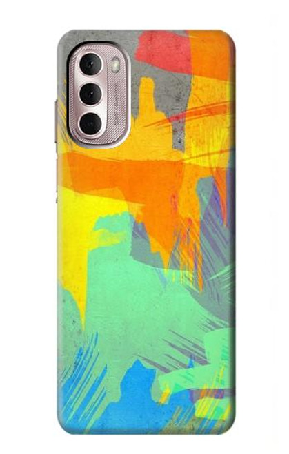 W3423 Brush Stroke Hard Case and Leather Flip Case For Motorola Moto G Stylus 4G (2022)