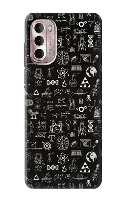 W3426 Blackboard Science Hard Case and Leather Flip Case For Motorola Moto G Stylus 4G (2022)