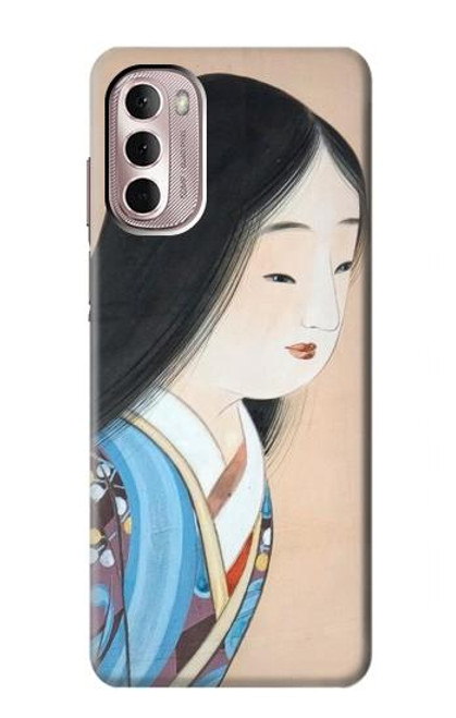 W3483 Japan Beauty Kimono Hard Case and Leather Flip Case For Motorola Moto G Stylus 4G (2022)