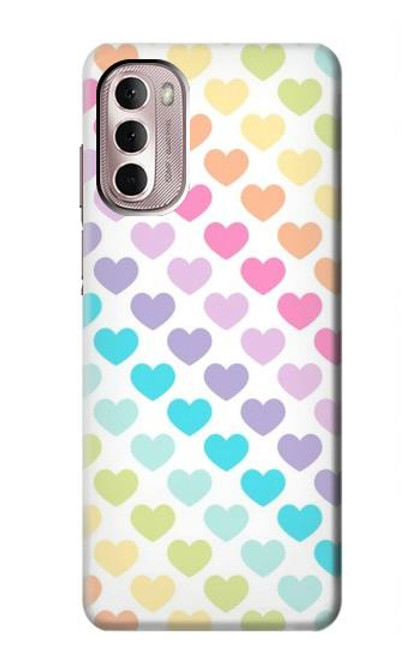 W3499 Colorful Heart Pattern Hard Case and Leather Flip Case For Motorola Moto G Stylus 4G (2022)
