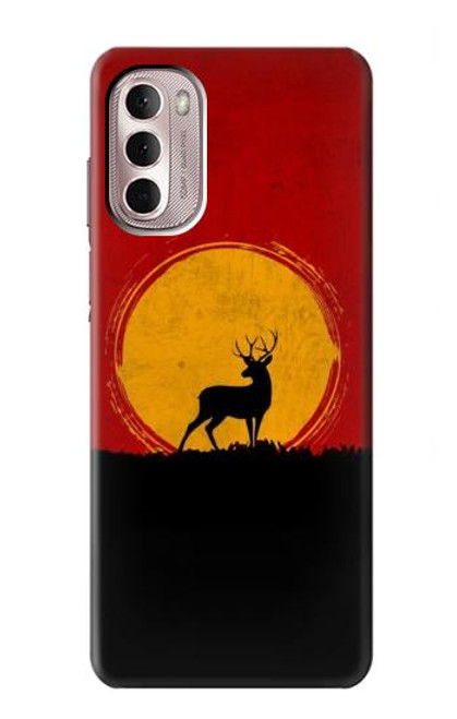 W3513 Deer Sunset Hard Case and Leather Flip Case For Motorola Moto G Stylus 4G (2022)