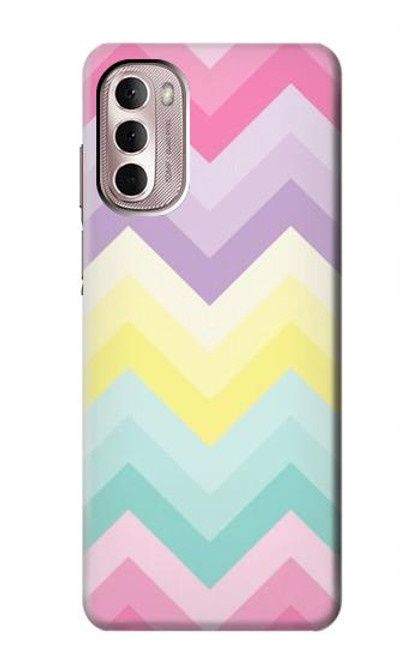 W3514 Rainbow Zigzag Hard Case and Leather Flip Case For Motorola Moto G Stylus 4G (2022)