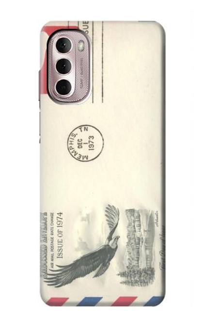 W3551 Vintage Airmail Envelope Art Hard Case and Leather Flip Case For Motorola Moto G Stylus 4G (2022)