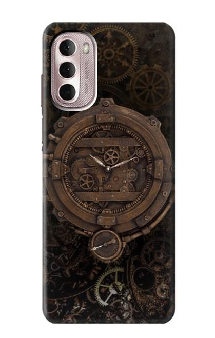 W3902 Steampunk Clock Gear Hard Case and Leather Flip Case For Motorola Moto G Stylus 4G (2022)