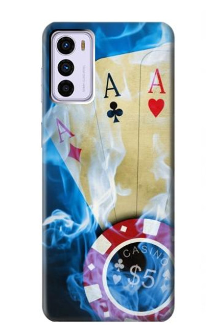 W0348 Casino Hard Case and Leather Flip Case For Motorola Moto G42