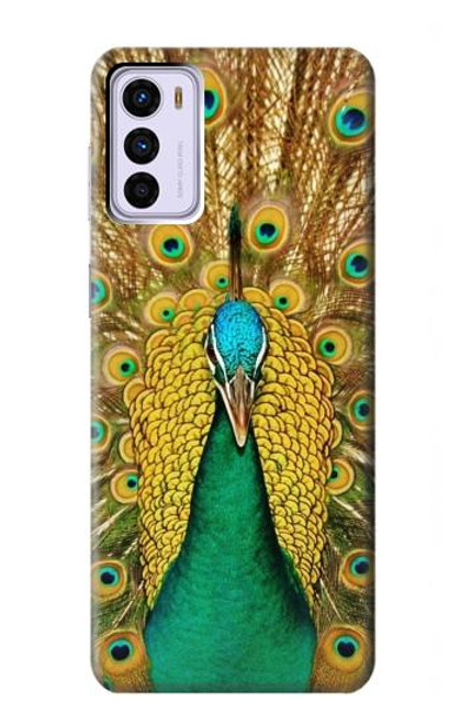 W0513 Peacock Hard Case and Leather Flip Case For Motorola Moto G42